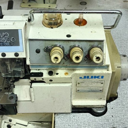 Professional overlock sewing machine used, 3-thread, set of 2