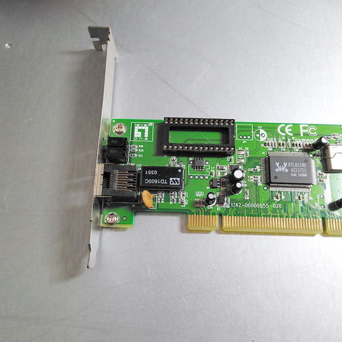 Level One network card used with IC RTL8139D for PCI connection