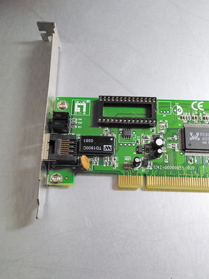 Level One network card used with IC RTL8139D for PCI connection