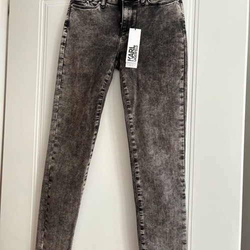 Karl Lagerfeld jeans new, dark gray with wash, size 25
