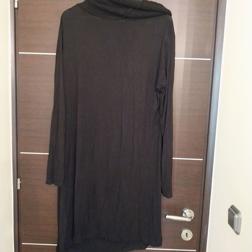 Oltre dress maco with knitted collar and metal details used