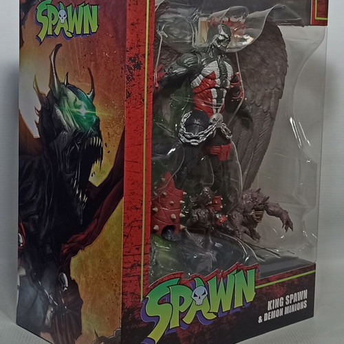 King Spawn 2023 figure with wings and demon minions, new