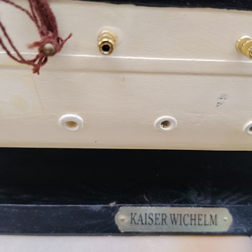 Kaiser Wichelm Wooden Ship Model refurbished