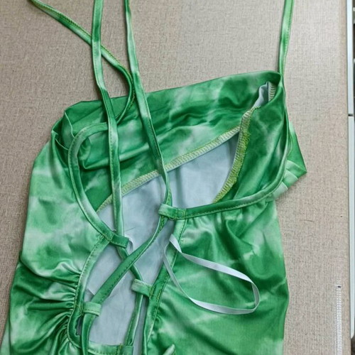 Tie dye crop new with open back, Shein, size S