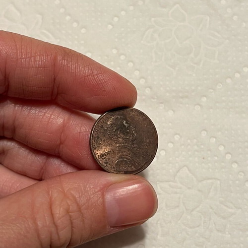 One cent American coin used 1999