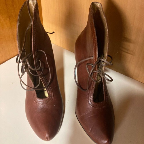Seychelles leather ankle boots used, brown, size 38.5