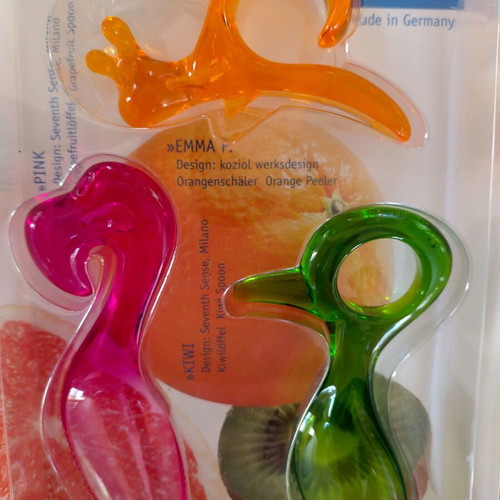 Koziol spoons for cleaning and eating citrus like new