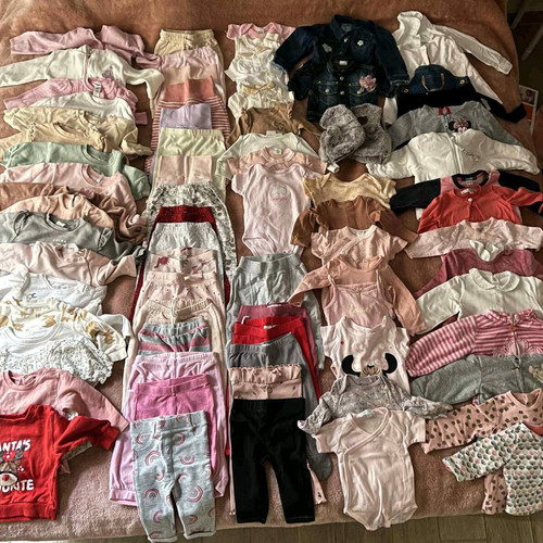 Baby girl clothes like new, pack of 125 pieces (0-9 months)