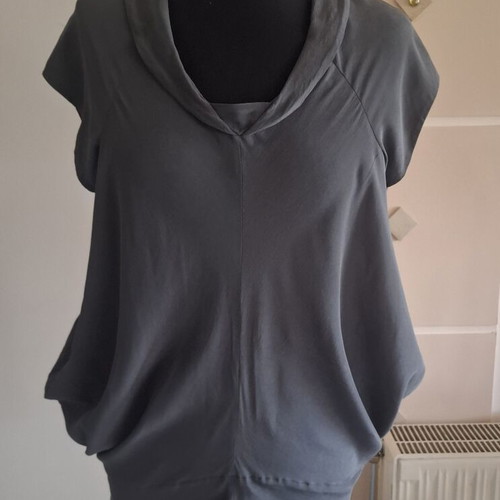 Allsaints silk blouse grey, like new, size S