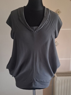 Allsaints silk blouse grey, like new, size S