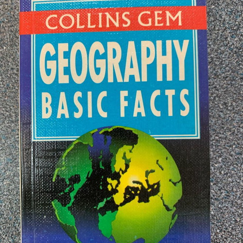 Geography Basic Facts Collins Gem book like new, English