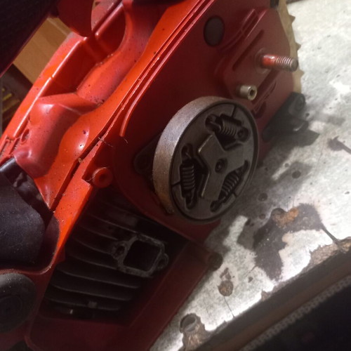 GS3500N pruning chainsaw used, parts in excellent condition with new piston