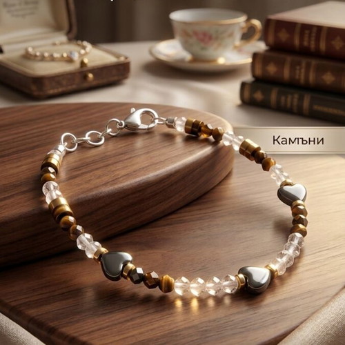 Bracelet d'Amour with natural stones, new, handmade