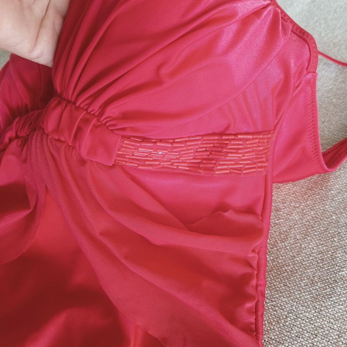 Isabelle one-piece swimsuit Large new, red