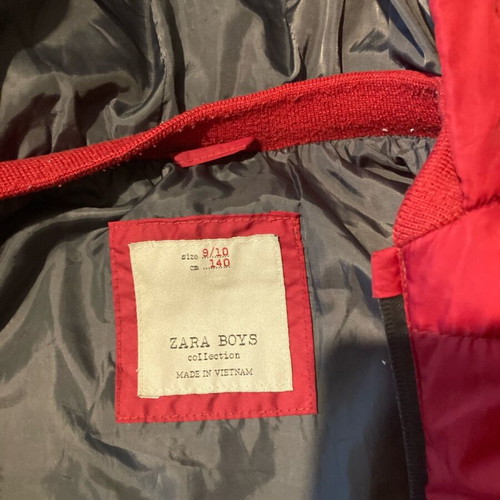 H&M sleeveless jacket for boy 9-10 years like new, red