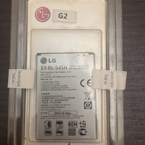 LG BL-54SH Replacement Battery 2540mAh New for L90 D405 and Other Models