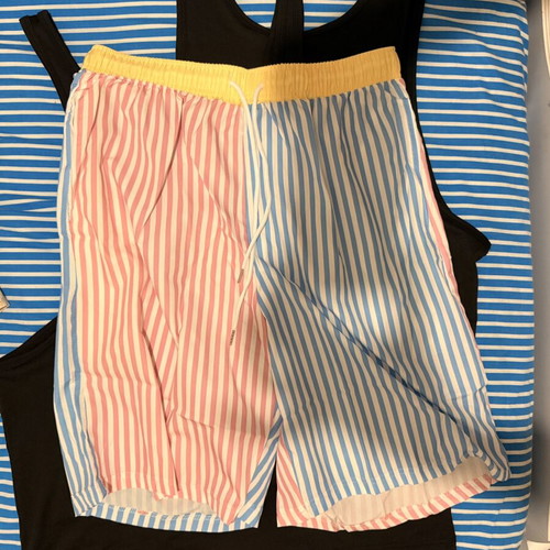Racerback Tank Tops and Striped Board Shorts Bundle Size L New