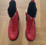 Boots like new, red, size 37