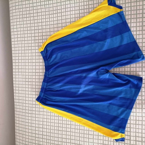 Retro basketball shorts Manager like new, size XL, blue and yellow