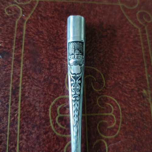 Silver Vintage Cigarette Holder like new, 12 cm, 800 hallmark