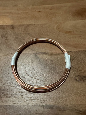 Copper wire set 7 pieces x 1.5m new