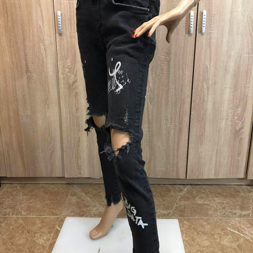 Παντελόνι Bershka Skinny σαν καινούργιο, μέγεθος S/M, μαύρο