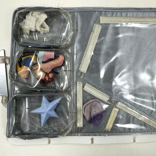 Bratz dolls pack of 7 with official Bratz accessory pouch used