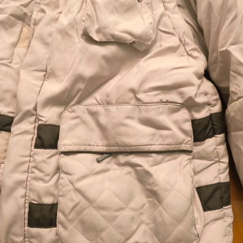 Children's jacket with detachable sleeves 13 years 158 cm like new, beige and gray