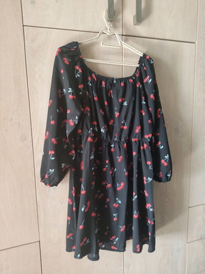 Shein dress used with cherry print, size XL
