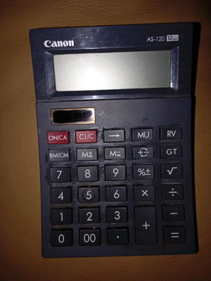 Canon AS-120 calculator like new, 12-digit mini desktop