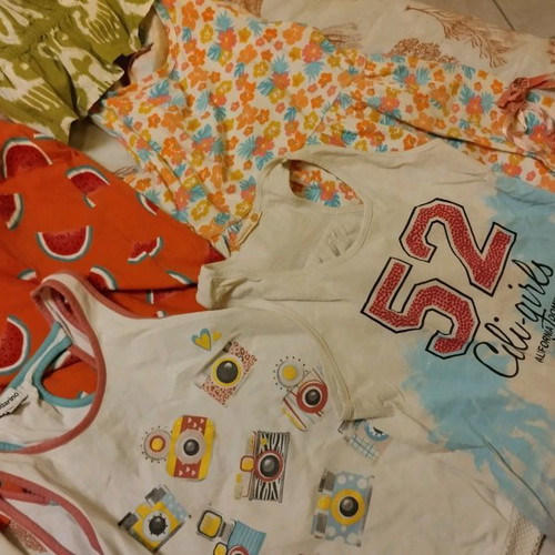 Girls' kids clothes 5-8 years, pack of 16, Mandarino and other brands