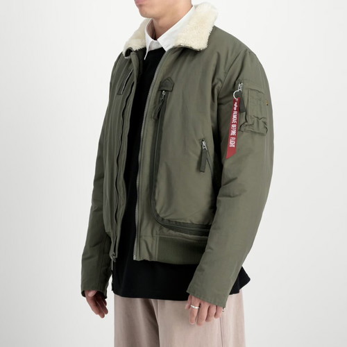 Alpha Industries DA-3 Bomber Jacket new, men's winter green polyester M/L/XL