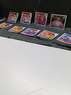 Topps Euro 2024 football stickers used, 2 pieces