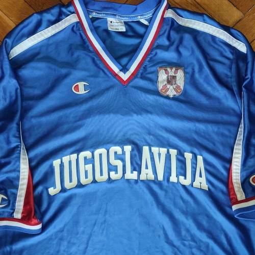 Yugoslavia Basketball Jersey used, Champion, size XXL, 2002