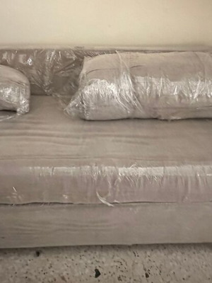 Neoset three-seater sofa used, removable cushions and covers