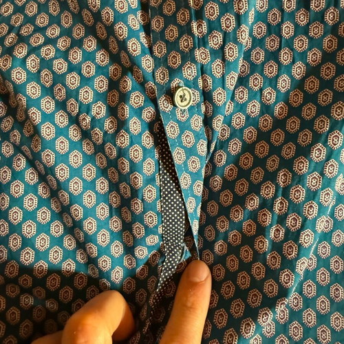 Ted Baker London Patterned Cotton Shirt size M like new