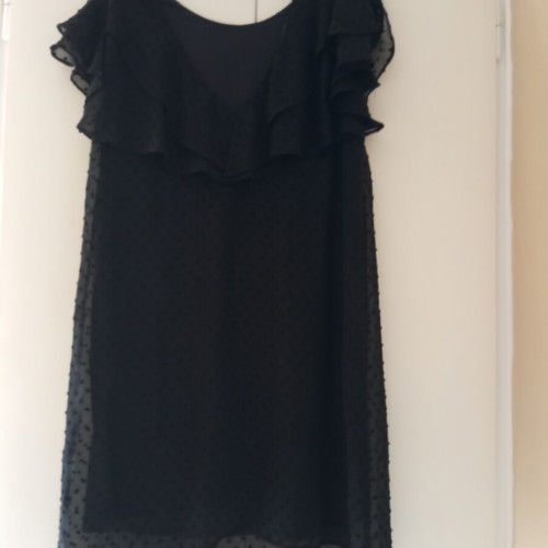 Black dress like new with lining, size S