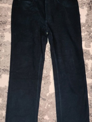 Dur men's pants velour like new, black and blue