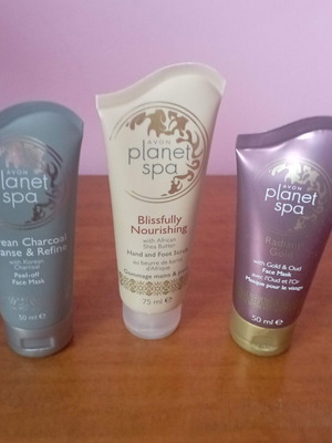 Avon face, hand and foot scrub and face mask new