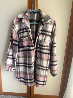Jacket plaid shirts like new, multicolor, Made in Italy
