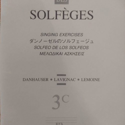 Solfege des solfeges 3c new without notes