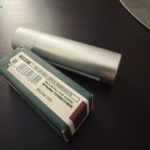 The Body Shop Pep Talk Refillable Lipstick Refill and Case new