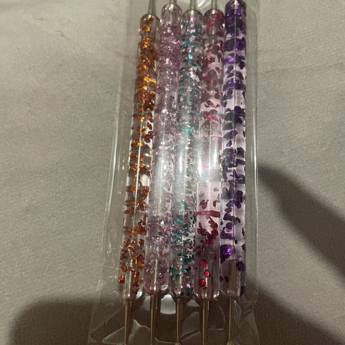 Nail art set with 14 brushes and 5 dotting tools