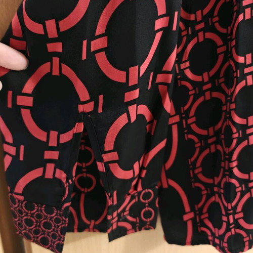 Blouse with patterns like new No 52, black and red