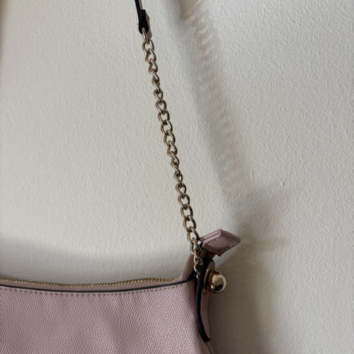H&M pink crossbody bag used, 100% polyester