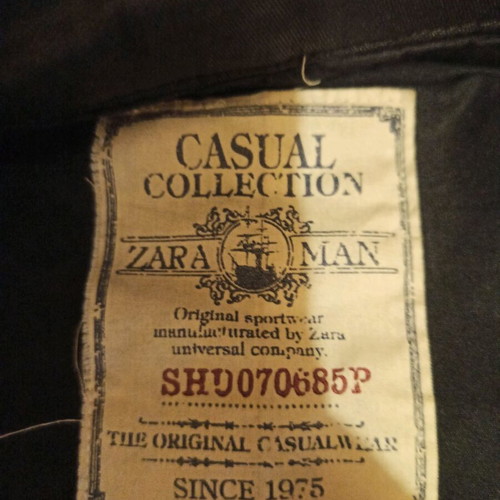 Zara Man trench coat black, size L, like new