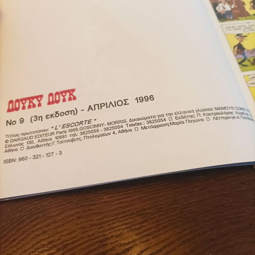Lucky Luke No 9 Dangerous Mission comic book