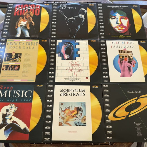 Cd Video Rock Pop pack of 13 used, PAL format