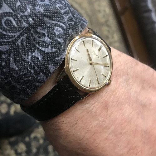 Doxa vintage 1960 used men's mechanical wristwatch
