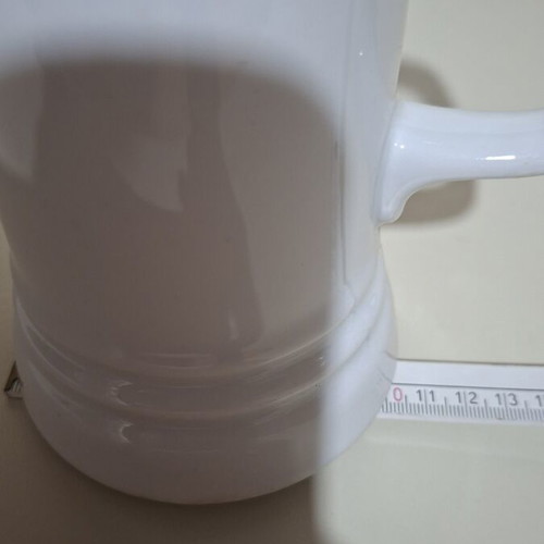 Large beer glass in traditional German design like new